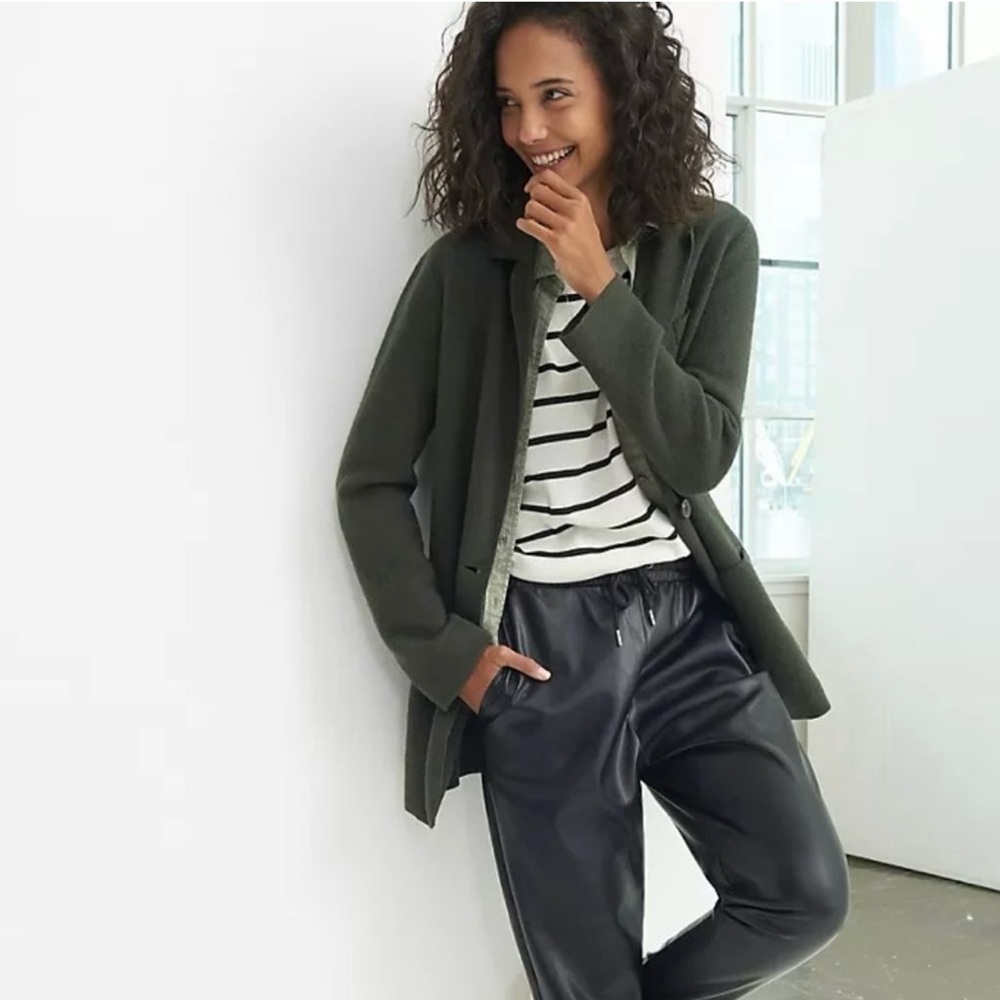 Anthropologie Rani Sweater Blazer Olive Green - Picture 1 of 7